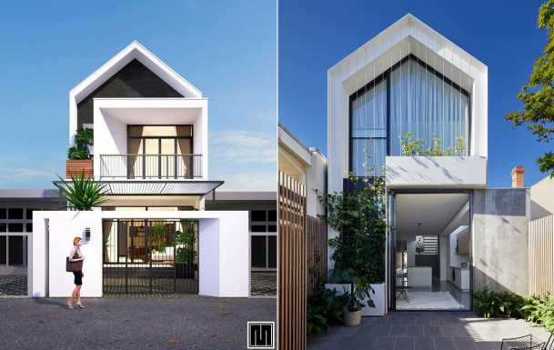 Nhà đẹp mẫu nhà 1 trệt 1 lầu phong cách ấn tượng
