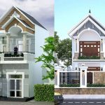 Nhà đẹp mẫu nhà 1 trệt 1 lầu 50m2 thiết kế nhà ống
