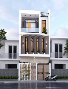 Nhà đẹp nhà phố 3 tầng 5m sang chảnh - hiện đại