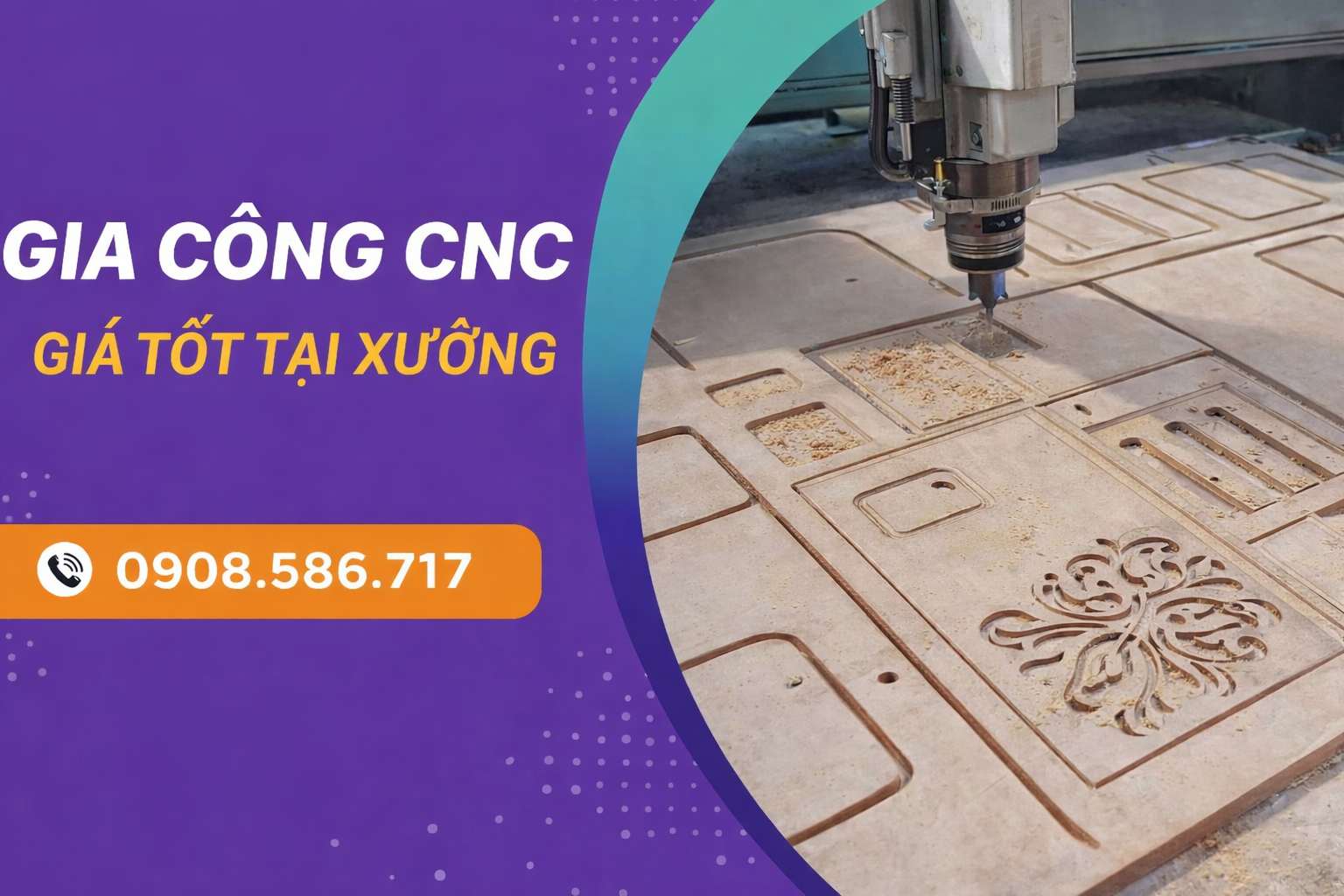 GIA CÔNG CNC GỖ CÔNG NGHIỆP